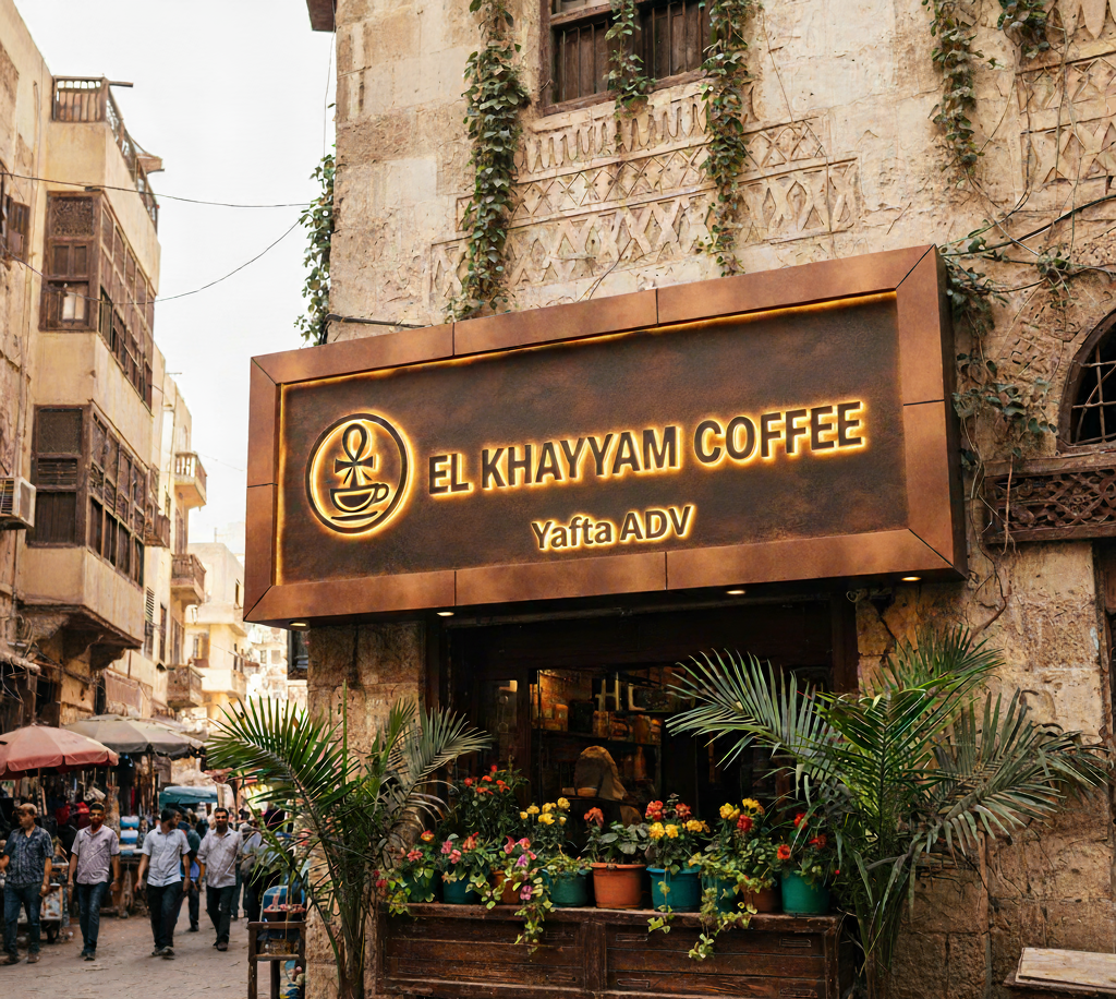 واجهة مقهى الخيام